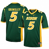 North Dakota State Bison 5 Robbie Grimsley Green College Football Jersey Dzhi,baseball caps,new era cap wholesale,wholesale hats